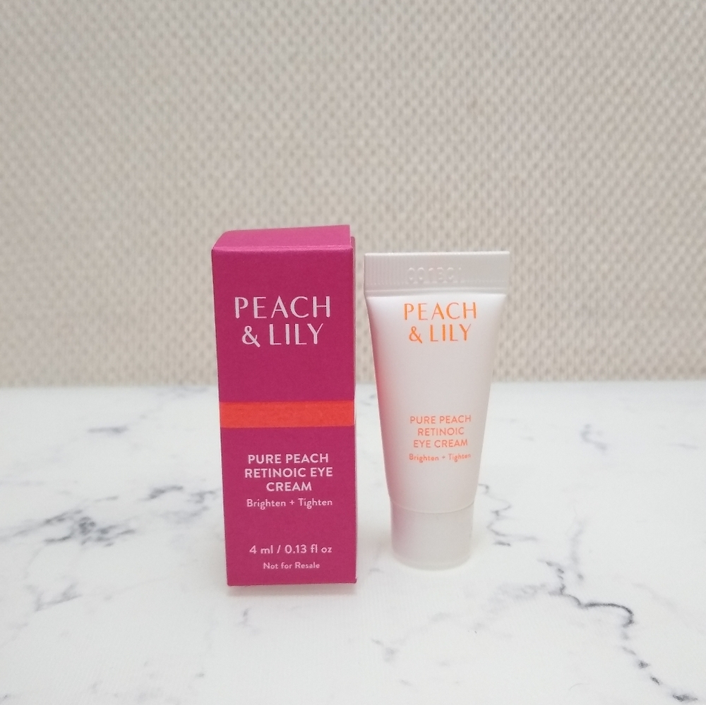 Peach & Lily Pure Peach Retinoic Eye Cream Brighten & Tighten .13 oz Mini Size